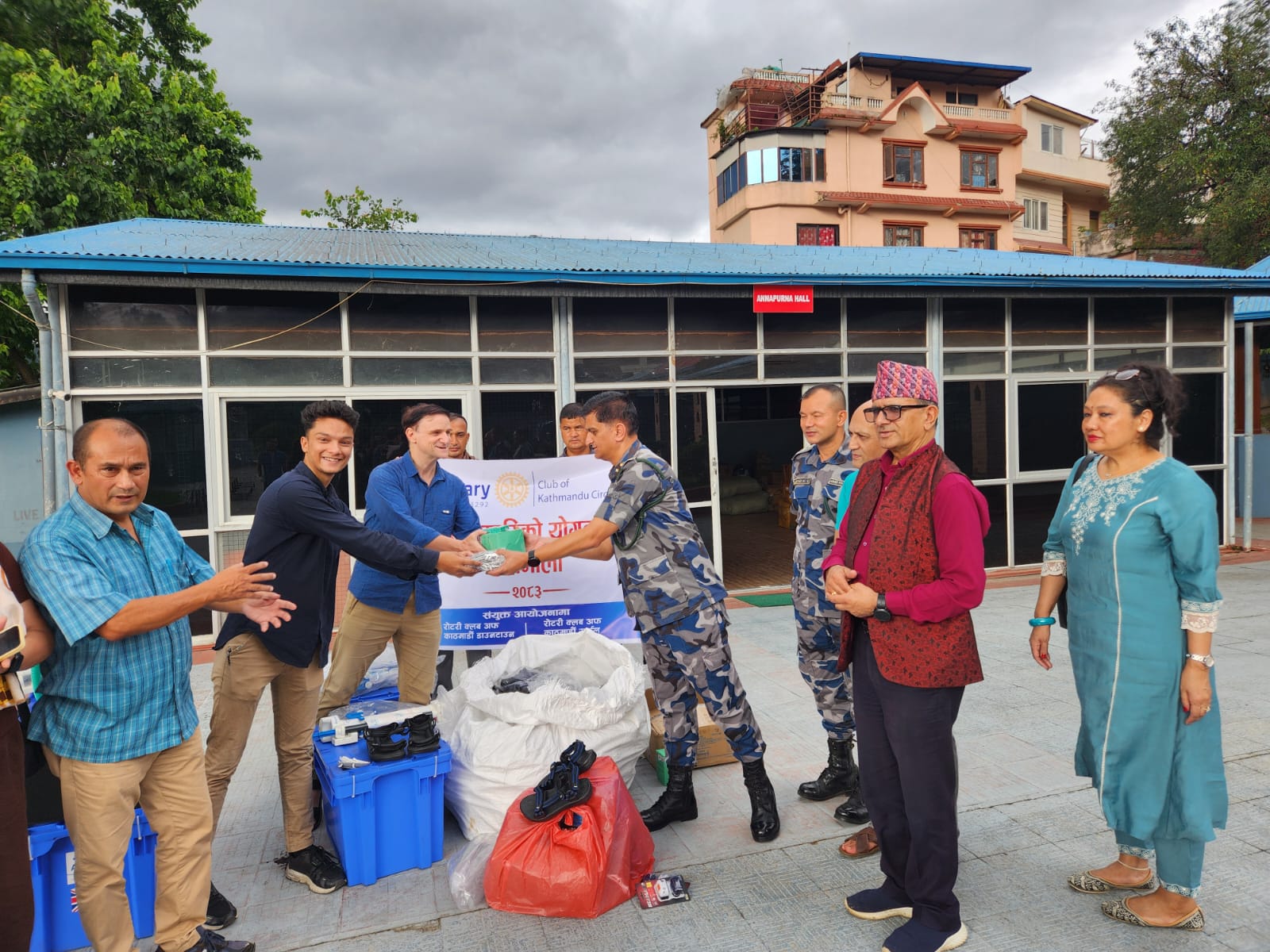 Support to APF Rescue Team / Relief Workers of Bhotekoshi-Trishuli Mega Flood (River Tsunami) at APF HQ, Hulchowk, Kathmandu.