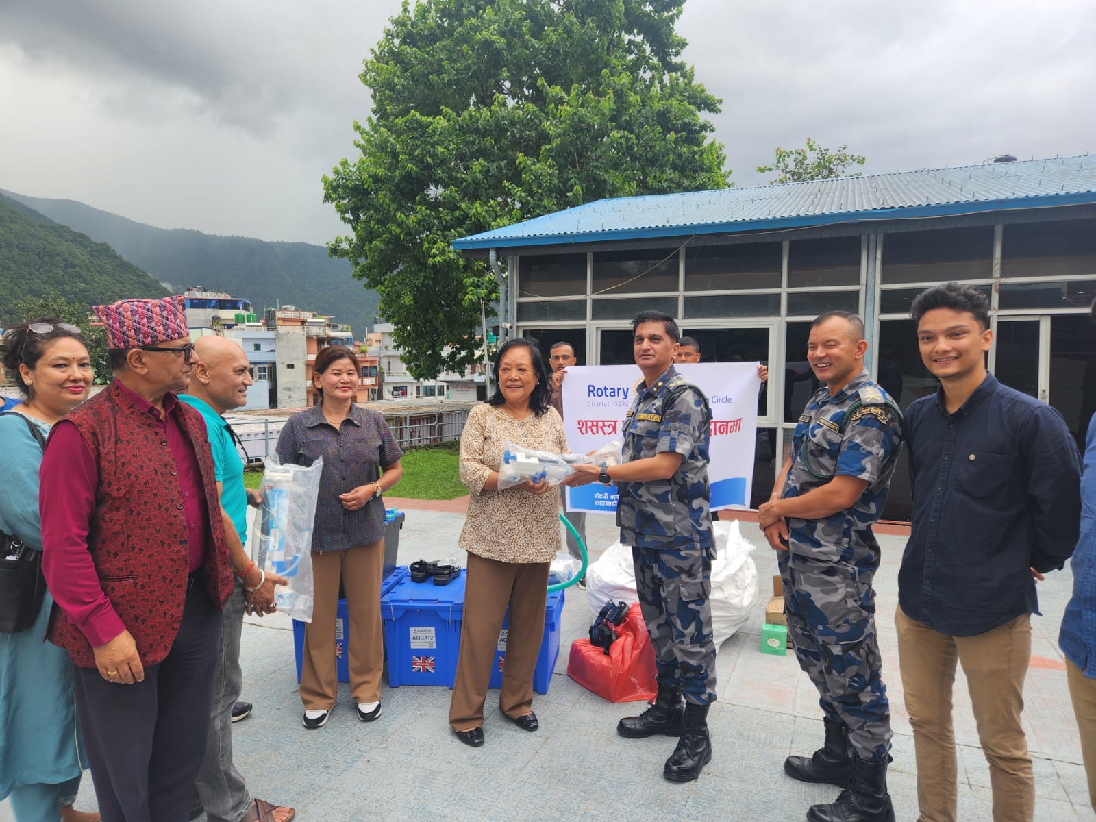Support to APF Rescue Team / Relief Workers of Bhotekoshi-Trishuli Mega Flood (River Tsunami) at APF HQ, Hulchowk, Kathmandu.